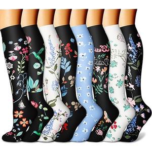 CHARMKING Compression Socks for Women & Men Circulation (7 Pairs) 15-20 mmHg is Best Support for Athletic Running,Hiking