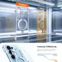 TORRAS Ostand Slim Magnetic Stand for Samsung Galaxy S26+ Plus Case 6.7" [Non-Yellowing] [Fit for MagSafe] [Open-Edge Design] Adjustable Kickstand Protective Case for Galaxy S26 Plus Case, Clear