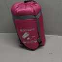 REDCAMP Kids Mummy Ultra Lightweight Sleeping Bag for Backpacking, Comfort for Warm Weather, with Compression Sack (Pink)