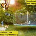 Eurmax USA 20-Pack Trampoline Springs, Premium Galvanized Stainless Steel Replacement Springs with T-Hook, Rust-Resistant & High-Tension for Maximum Safety and Bounce, Superior Strength and Durability
