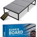 Meliusly Low Profile Bunkie Board Twin Size (38x75) - Non-Slip Breathable Bed Support Board for Slatted Bed Frame, Anti-Sag Under Bed Support, Noise Minimizing Moisture Resistant Bed Board