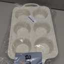 Silicone Jumbo Muffin Pan with Metal Frame, Non Stick Food Grade Silicone Large Muffin Pan Set of 2, with Handles 6 Cup,BPA-Free and Dishwasher Safe, Jumbo Cupcake Pans