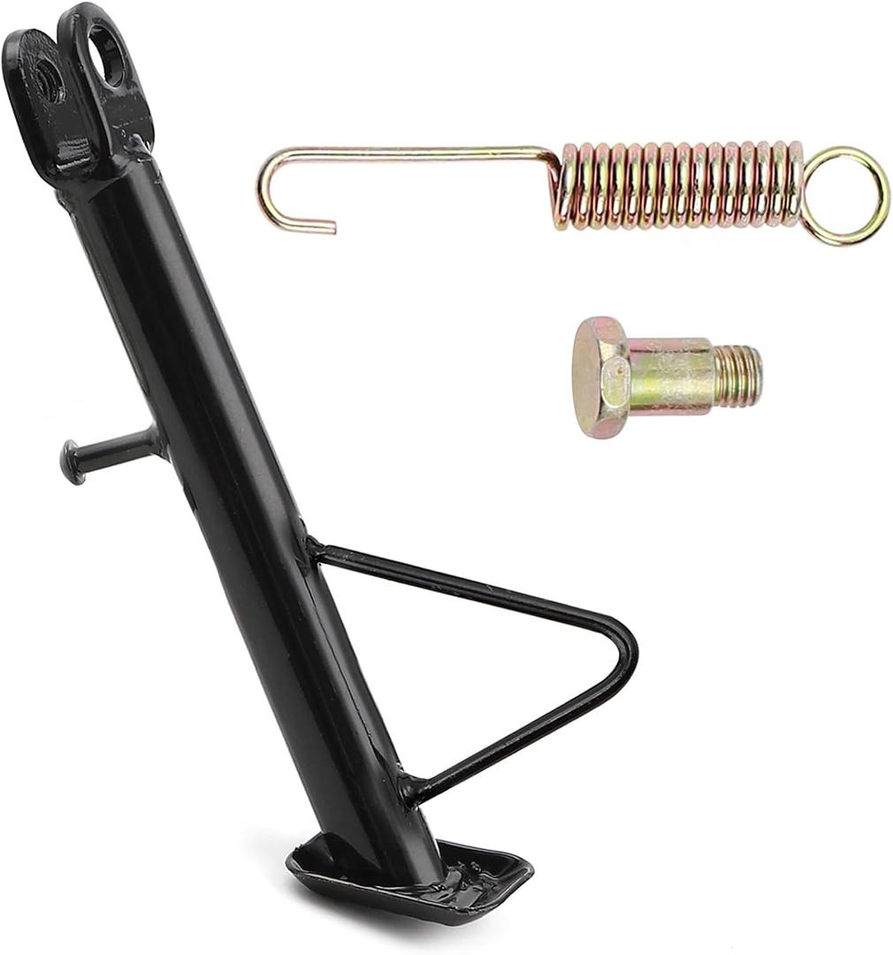Mokuo Dirt Bike Stand,Motorcycle Kickstand, Scooter Mopeds Side Stand in Iron Material Compatible with Most Dirt Pit Bike Scooter Mini Bike, Height of 18.9cm Above Ground (Total Length:22cm)