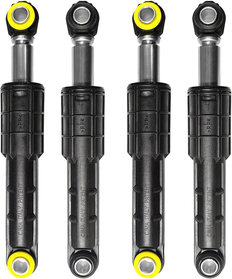 DC66-00470A DC66-00470B Washer Shock Absorber Kit Compatible with Samsung Washing Machine Replaces Parts AP4206426 AP4456255 2020946 DC66-00650C DC66-00650D DC66-00343A PS4212219-4 Pack (Black)