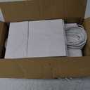 RACETOP 100 Pack Small Gift Bags 5.8x3.2x8.25 Inch White Kraft Paper Bags with Handles Bulk, Retail Shopping Bag for Birthday Party Favors, Grocery, Wedding, Craft