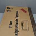 31 Inch Electric Fireplace Recessed and Wall Mounted, Fireplace Heater and Linear Fireplace, Ultra-Thin Electric Fireplace, Low Noise, with Timer, Remote Control, Adjustable 12 Flame Color, 750/1500W