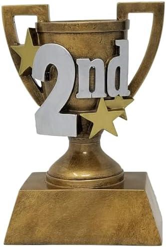 Decade Awards 1st, 2nd or 3rd Place 3D Gold Cup Trophy - Custom Engraved Cup Award - Engraved Plate on Request (3 Sizes)