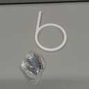 5 Inch House Numbers for Outside, Metal Address Number 6- Modern Design, Weather-Resistant White Crystal Powder Coated Finish, Stain Resistant, No Paint Peeling (White) 2 Pack