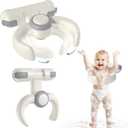 Baby Bath Support Stand Shower - Wall-Mounted Baby Shower Stand with Strong Suction Cups. Foldable Adjustable Baby Standing Support for Infants, Toddlers aged 8-36 Months. Soporte para Baera de Beb