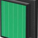 400/400S Replacement Filter for Coway AIRMEGA Max2 400 400S 400(G) 400S(G) Air Purifier, Max2 Green HEPA and Active Carbon Filter Set, AP-2015-FP, 1 Set
