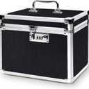 Medication Combination Lock Boxes with Code for Personal Items, Medicine Lockbox for Documents 10 x 7.25 x 7.75 Inches Black