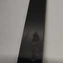 2 Pcs 304 Stainless Steel Strips, Brushed Self Adhesive Strip Metal Trim Strip, Finishing Sheet Metal Strip for Microwave/Oven/Cooktop, 30" Long, 1" Wide Gap Filler for Kitchen Decor-Black