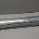 Silver Galvanized Straight Exhaust Pipe Tubing Steel Straight Tube Piping 4FT Long 3 Inch OD 48 inch Tailpipe Exhaust Pipe Exhaust System