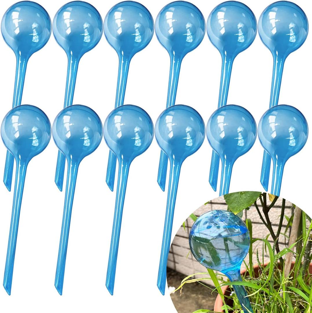 MOONSOUND 6 Pcs Plant Watering Globes - Automatic Plant Watering Bulbs for Indoor & Outdoor Potted Plants, Durable Plastic Garden Watering Devices