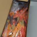 TURNMEON Thanksgiving Decorations 2 Pack 18 Inch Prelit Fall Maple Tree Fall Decor for Home with 48 LEDs Timer Battery Operated Pumpkin Lights 6 Acorn Halloween Thanksgiving Table Decor Indoor Outdoor