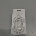 4 x Short Almond Press On Nails, Durable Reusable Glossy Artificial Nails Kit with Adhesive Tabs, 24 Pcs 12 Sizes for Fashion Women, Perfect for for Daily Outfits, Party or Date, White