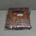 Stero Fabric Storage Cubes, 3 Pack Foldable Storage Bins with Handle, 11 Inch Storage Baskets Box for Shelves, Closet, Organizer, Rustic Brown and Black