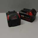 2 Packs 5000 mAh M18 Battery Compatible with Milwaukee 18V Battery for M18 M18B XC 48-11-1850 48-11-1815 48-11-1820 48-11-1852 48-11-1828 48-11-1822 48-11-1811 48-11-1840 Cordless Tool