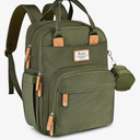 RUVALINO Diaper Bag Backpack - Multifunction Travel Back Pack Maternity Baby Changing Bags, Diaper Changing Totes, Large Capacity, Waterproof and Stylish, Baby Travel Essential, Army Green
