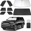 TINGLU Window Shades for Toyota 4Runner 2010-2024 Accessories Car Side Full Windows Rear Triangular Windshield Sun Shade Sun UV Rays & Privacy Protection for Camping,Napping,and Relaxing 8PCS