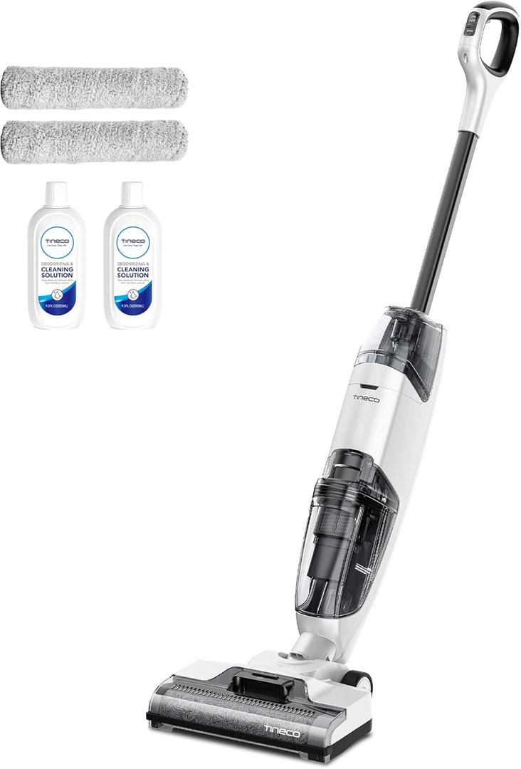 Tineco iFLOOR 3 Breeze Complete Wet Dry Vacuum Cordless Floor Cleaner and Mop One-Step Cleaning for Hard Floors