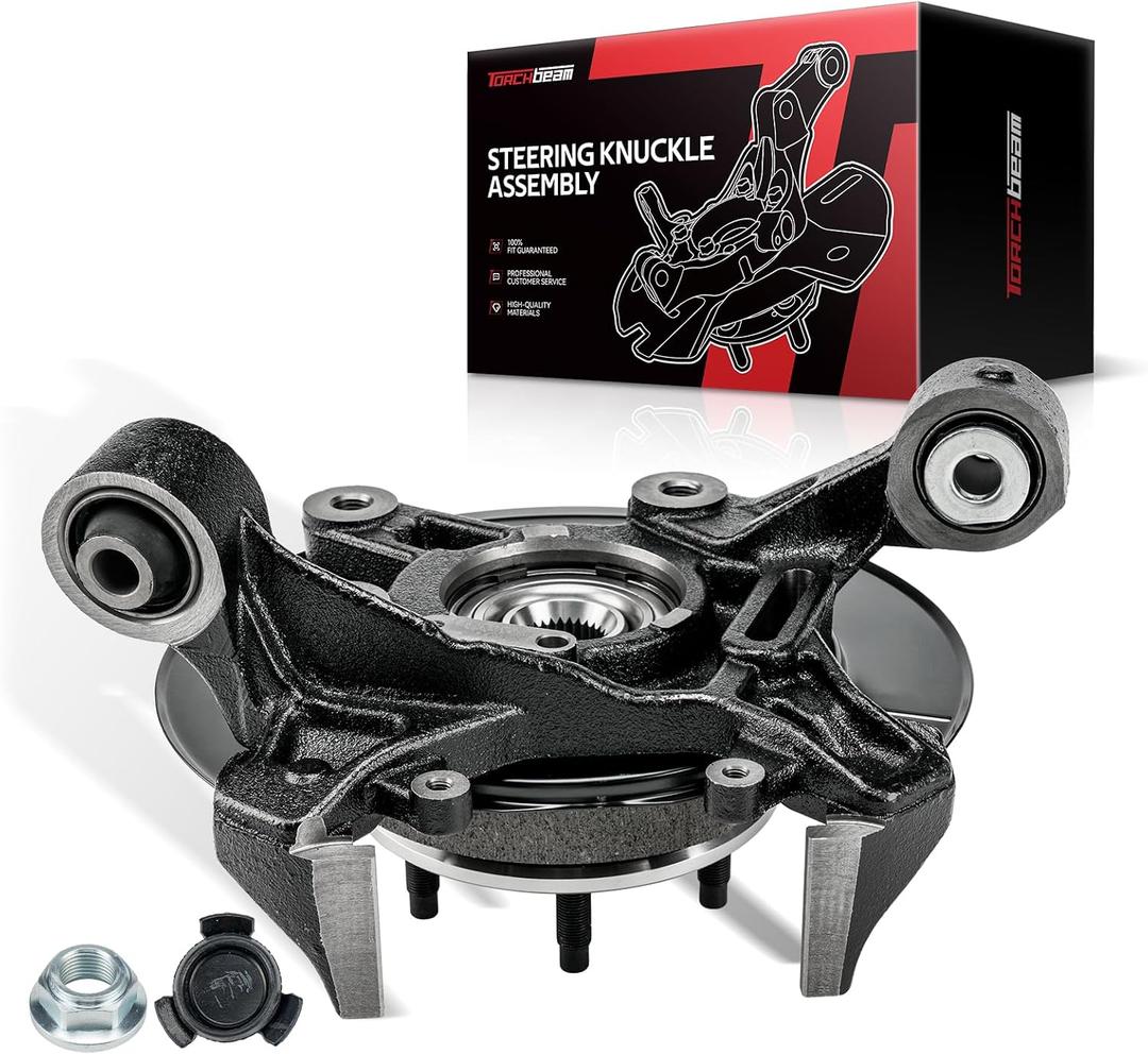 Torchbeam Rear Right steering knuckle and hub assembly Compatible with Ford Explorer 2006-2010,Passenger Side