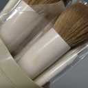 BS-MALL Professional Makeup Brush Set 18 Pcs Premium Synthetic Foundation Powder Concealers Eye Shadows Blush Makeup Brushes with Travel Case (Matte White Beige)