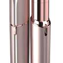 Facial Hair Remover for Women - as Seen on TV Painless Face Shaver - Electric Hair Removal Device for Face Lips Peach Fuzz with Light (Rose Gold)