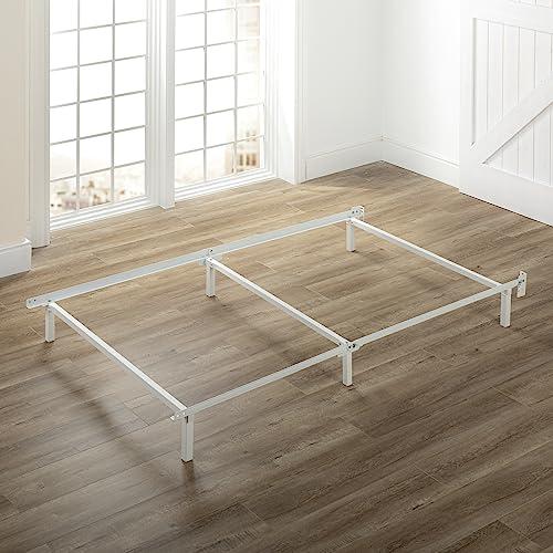 ZINUS Compack Metal Bed Frame, 7 Inch Support Bed Frame for Box Spring and Mattress Set, White, Twin
