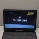 17.5" Portable DVD Player with 15.6" Large HD Screen, 6 Hours Rechargeable Battery, Support USB/SD Card/Sync TV and Multiple Disc Formats, High Volume Speaker, Black