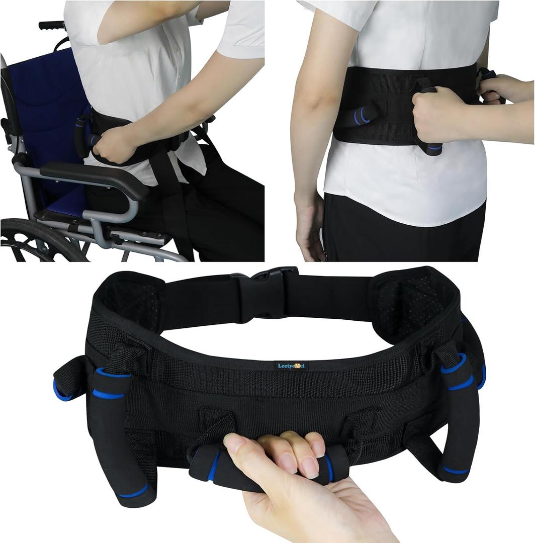 Gait Belts for Seniors, Gate Belts Medical for Elderly, Gait Belt with Handles, Transfer Belt for Elderly and Disabled, Lift Belt for Elderly Adults, Safety Medical Belt for Physical Therapy Handicap