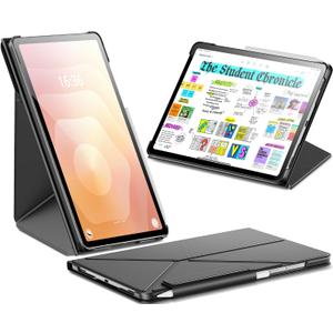 INFILAND Case for Samsung Galaxy Tab S11 2025 11 Inch 5G (SM-X736B/SM-X730),Slim Magnetic Protective Cover with Multi-Angle Origami Stand, Auto Wake/Sleep Function (Black)
