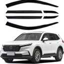 Shatterproof Out-Channel Window Deflectors for Honda CR-V (CRV) 2023-2024, Rain Guards, Window Visors for Cars, Vent Deflector, Car Accessories, 6 pcs (for CRV 23-24 6-Piece)