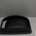 Restaurantware LID ONLY: RW Clean 1 Swing Top Trash Bin Lid Fits 23 Gallon Trash Can - Black Plastic Lid For Waste Basket Heavy-Duty Trash Can Sold Separately