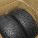 GICOOL 16x6.50-8 Riding Lawn Mower Rubber Tire and Wheel, 2 Pcs Replacement 16x6.5-8nhs Garden Tractor Lawnmower Tyre, Bearing Bore 3/4" & 5/8", 3"-4.5" Centered Hub
