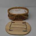 Picnic Basket Wicker Picnic Basket Cooler with Portable Picnic Wine Table and Swing Handle for Beach, Camping, Park, Outdoor Party (Size : S)