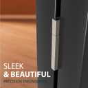 MEGA HANDLES Door Hinges with Square Corners (2 Pack) - 4x4'' Zinc Alloy Door Hinge Set, Interior Heavy Duty Hinges for Bedroom, Bathroom - Screws Included - Satin Nickel