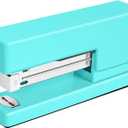 1 Desktop Stapler & 1 Tape Dispenser,Green Staplers for Desk | 25 Sheet Capacity with 830 Staples,Staple Remover, Non-Slip for Office,School, Home & Classroom(Tape not Included)