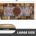 Large 47"x22" Heavy Duty Welcome Mat Outdoor with Non-Slip Rubber Backing - Durable Outdoor Door Mat for Front Door Entrance, Garage, Patio & High Traffic Areas（Sunflower）