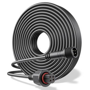 10Ft Extension Cable for Govee Outdoor Spot Lights, IP67 Waterproof Extension Cord Compatible with Govee H7094 H7093, H7066 H7065, 4-Pin Replacement Cable for Patio, Backyard, Balcony