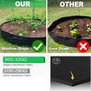 ZtohPyo 50 Gallon Plant Grow Bags, Large Fabric Raised Garden Bed with Handles, Durable Garden Beds Planters Aeration Gardening Container to Grow Vegetables for Outdoor Plants, 1-pack 50 Gallon