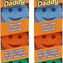 Scrub Daddy Colors - Kitchen Sponge Variety Pack - Scratch-Free Multipurpose Dish Sponges - BPA Free & Made with Polymer Foam - Stain & Odor Resistant (3 Count, 2 Pack)