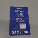 Samsung PRO Plus microSD Memory Card + Adapter, 512GB microSDXC, Up to 180 MB/s, Full HD & 4K UHD, UHS I, C10, U3, V30, A2, for Android Smartphones, Tablets, GoPRO, and DJI Drone (MB MD512SA/AM)