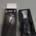 Body Hair Trimmer for Men: Pubic Hair Trimmer with Mirror & LED Light - Electric Ball Shavers with Ceramic Blades & Travel Lock - Body Groomer IPX7 Waterproof Wet/Dry Use for Groin/Chest/Legs (Deep Black)