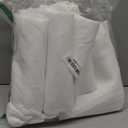 MIULEE Pure White Back Tab Blackout Curtains 90 Inches Long 2 Panels Set for Living Room Bedroom Privacy, Rod Pocket/Pinch Pleat Thermal Insulated Room Darkening Pleated Light Blocking Drapes