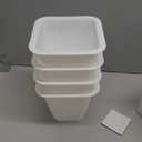 ANNKUT 6 Inch Heavy Duty Bed Risers, Furniture Risers for Desk, Chair, Table or Sofa, Couch Lift Risers, Supports up to 2200 lbs per Leg(4 Pack White)