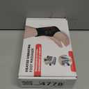 Cordless Foot and Ankle Massager for Pain Relief, FSA Eligible HSA,Rechargeable Foot Massager for Neuropathy Ankle Heating Pad Wrap with Massage for Circulation, 6Heat &3Vibration Levels&Timer (Black)