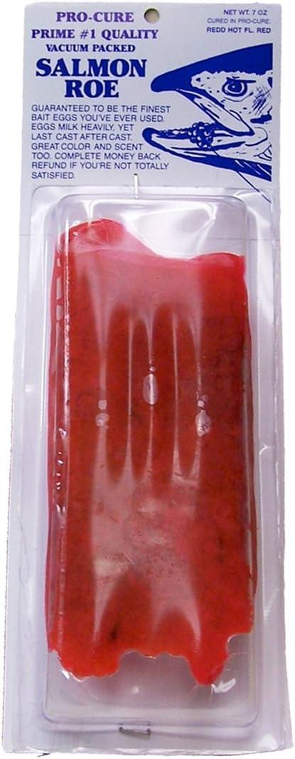 Pro-Cure Vacuum Packed Salmon Eggs, 7 Ounce, Redd Hot
