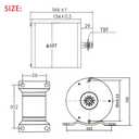 Electric Brushless DC Motor Complete Kit, 48V 2000W 4300RPM High Speed Motor, with 33A 15 Mosfet Controller, Power Display LCD Throttle, Electric Scooter Bicycle Motorcycle Mid Drive Motor, DIY Part