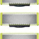 5 Pack Replacement Blades Compatible with Norelco One 1 Blade, Durable Stainless Steel, Trim, Edge and Shave,Suitable spare blades QP210/80 QP2515 QP2520 QP6510 QP6530